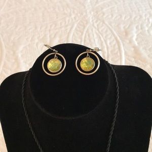 Lia Sophia Jewelry - Genuine Blue Green Necklace & Earring Set Lia Sophia Jewelry - Genuine Blue Green Necklace & Earring Set
